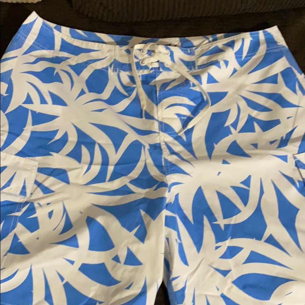 Island Company board shorts.